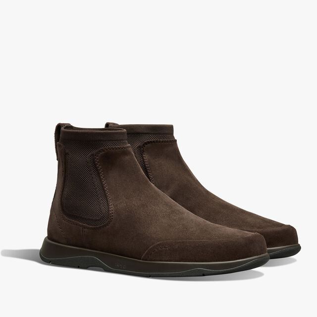 Echappée Suede Boot, DARK BROWN, hi-res 2
