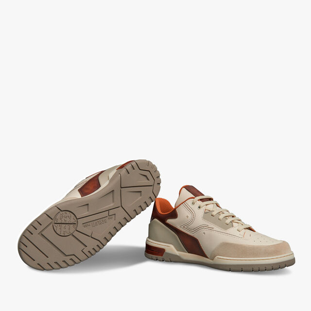 Playoff Leather Sneaker, OFF WHITE & CACAO INTENSO, hi-res 4