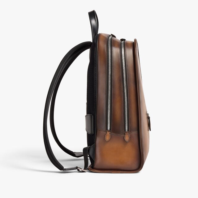 Sac A Dos Working Day En Cuir Scritto, CACAO INTENSO, hi-res 4