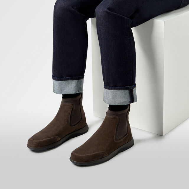 Echappée Suede Boot, DARK BROWN, hi-res 7