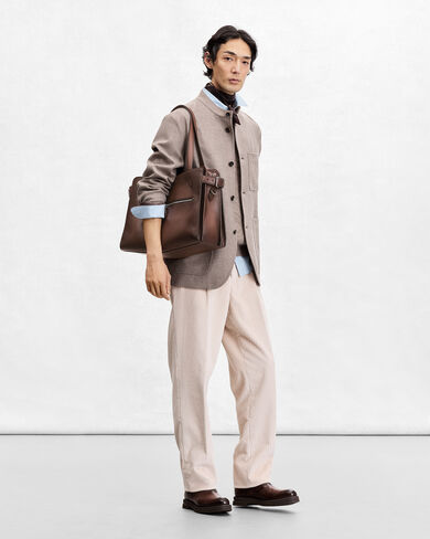 Un Jour De Plus Briefcase, Soft Brown, hi-res