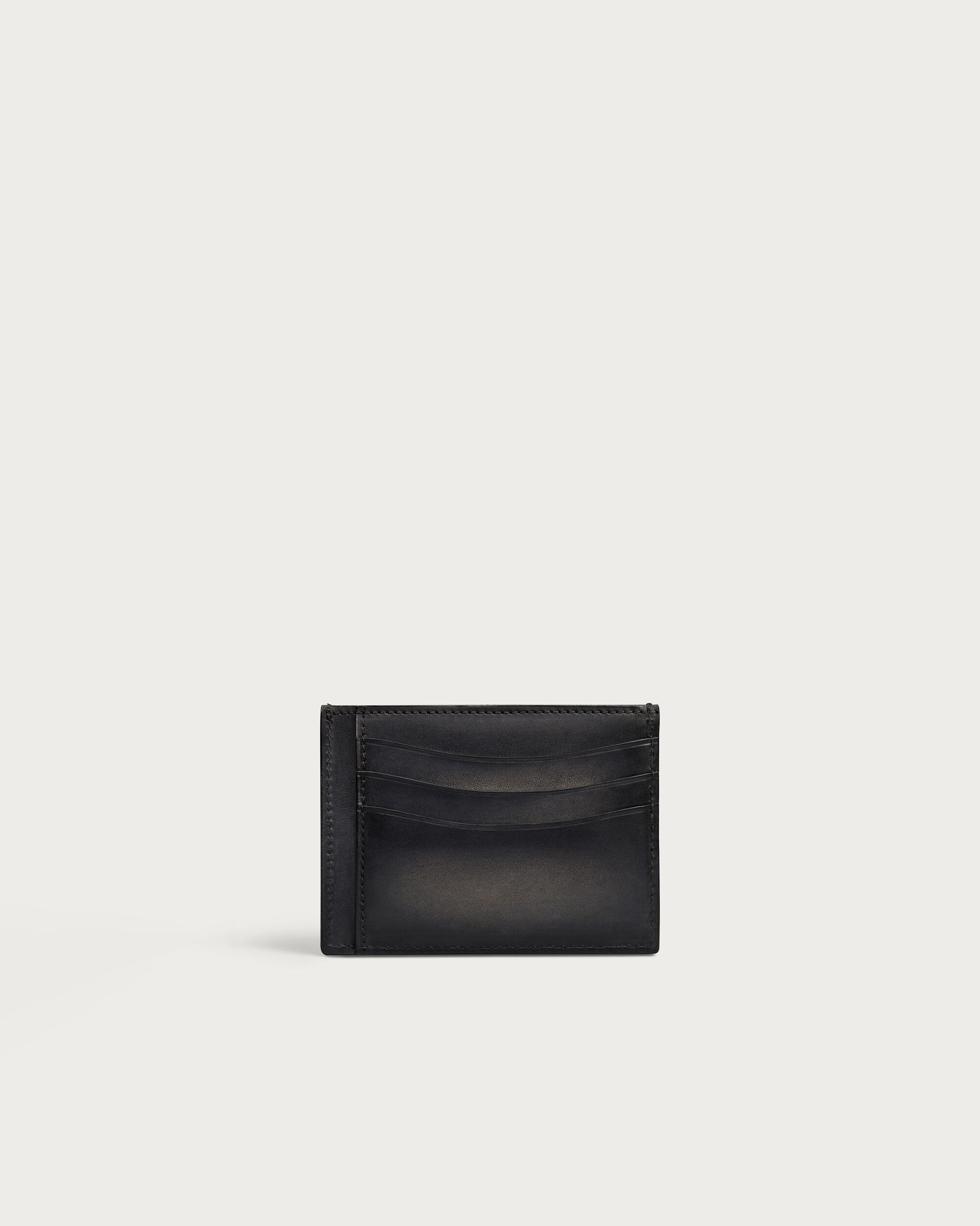 【美品】Berluti ブラックレザー 名刺入れ Berluti（ベルルッティ） カードケース メンズ カードホルダー 名刺