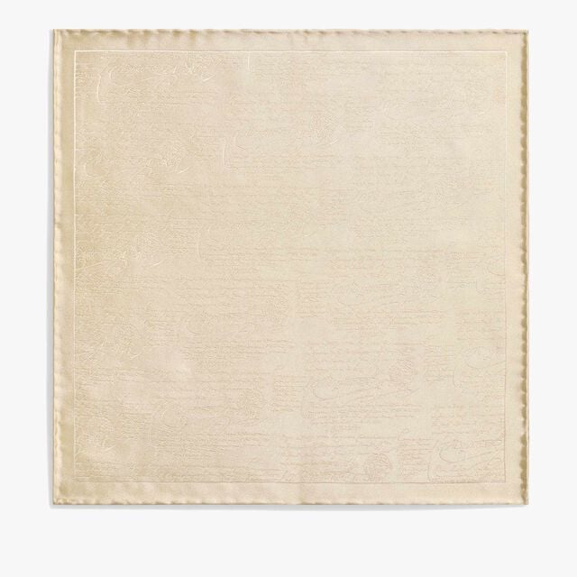 Scritto Handkerchief, ECRU, hi-res 1