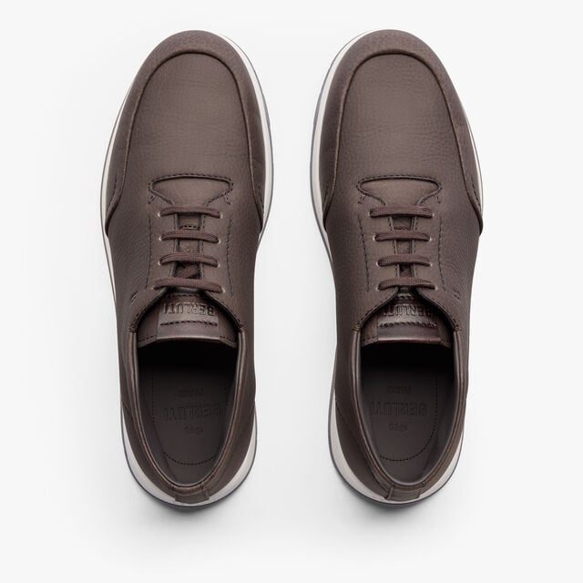 Echappee Soft Grained Calf Leather Derby, COFFEE, hi-res 3