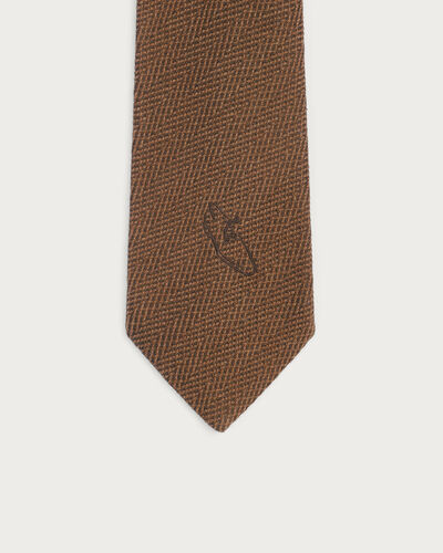 Tie with Alessandro Embroidery, Toffee Camel, hi-res