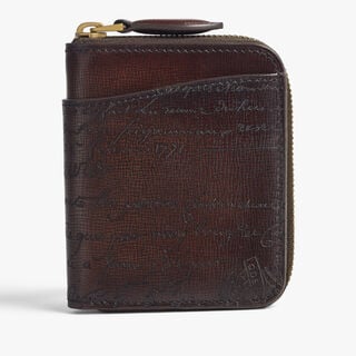 Wapa Gradiant Coin Purse In Scritto Leather, MADURO, hi-res