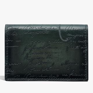 Imbuia Scritto Leather Card Holder, OPUNTIA, hi-res