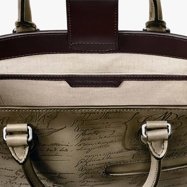 Toujours Xs Scritto Leather Tote Bag, SANDSTORM, hi-res 7