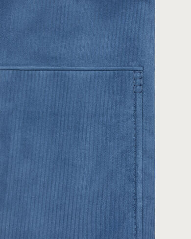 Corduroy Leather Foresti&egrave;re Jacket, Dim Blue, hi-res