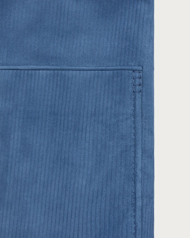 Corduroy Leather Foresti&egrave;re Jacket, Dim Blue, hi-res
