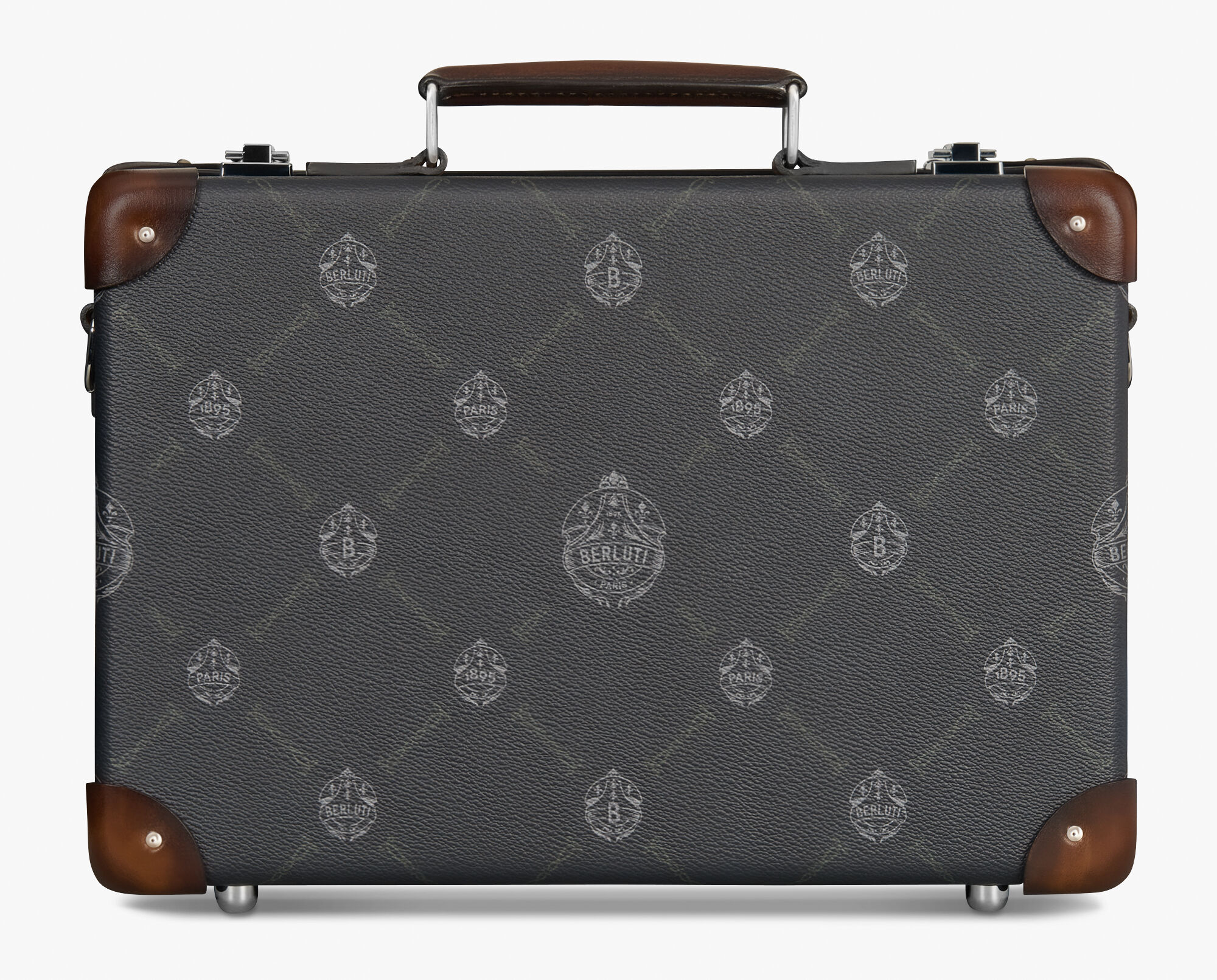 leather briefcase black