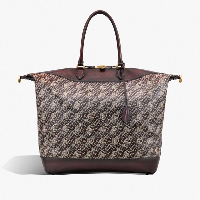 Baluchon Toile Marbeuf Travel Bag, DARK BROWN + MADURO, hi-res 6