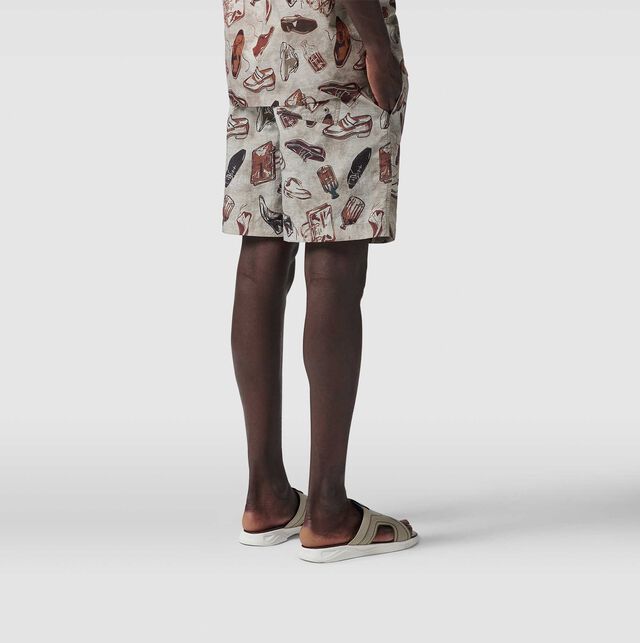 Iconic Summer Swim Shorts, ICONIC SUMMER BROWN, hi-res 2