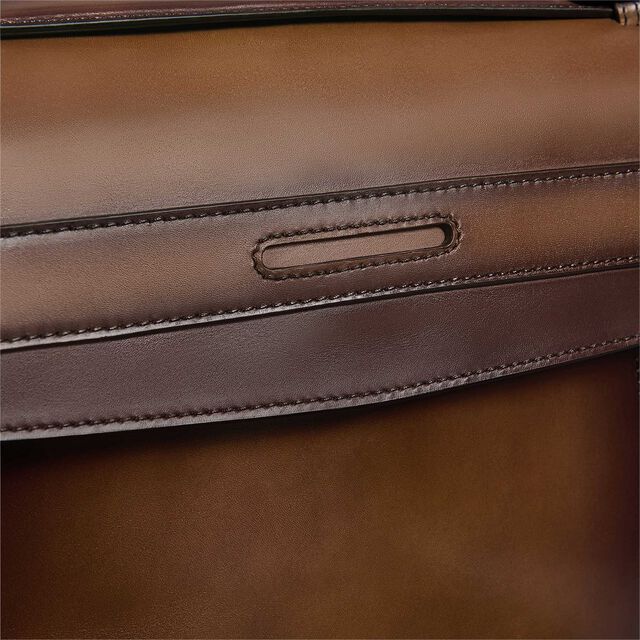 Andy Messenger Leather Briefcase, CACAO INTENSO, hi-res 5