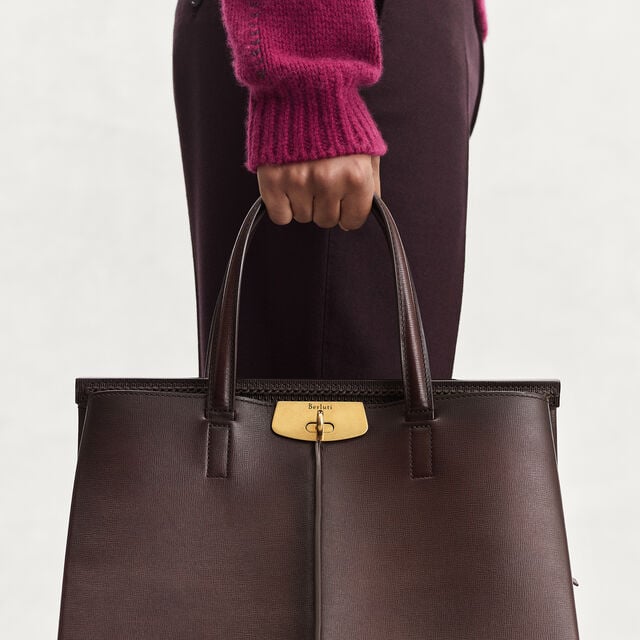 Luti 38 Tote Bag In Leather, MADURO, hi-res 4
