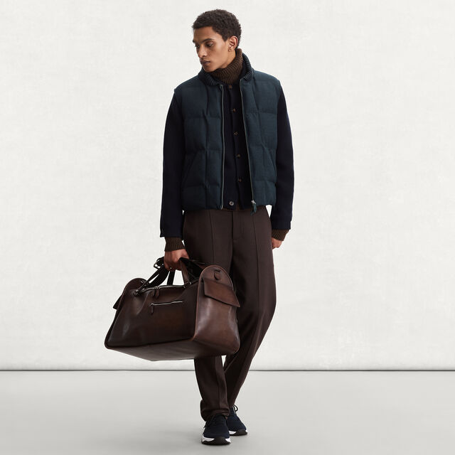 Wool Puffer Gilet, DARK LEAD, hi-res 4