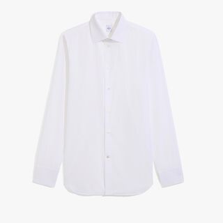 Cotton Poplin Alessandro Shirt, PAPER WHITE, hi-res