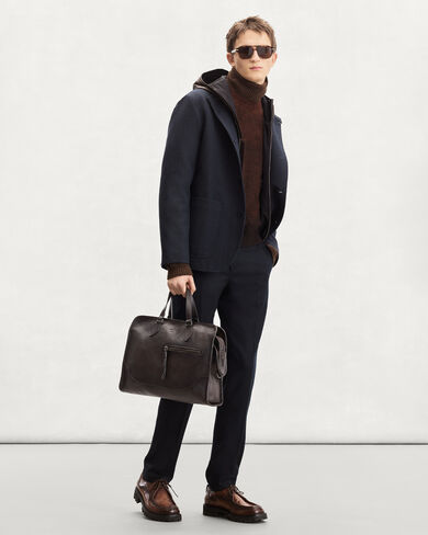 Un Jour Briefcase, Dark Brown, hi-res