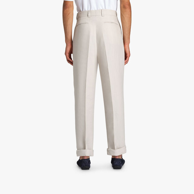 Linen Pleated Trousers