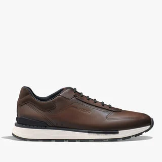 Fast Track Venezia Calf Leather Sneaker, SOFT BROWN, hi-res