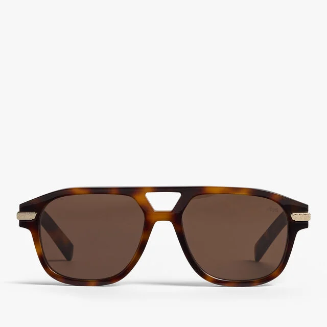 Flare Acetate Sunglasses, CLASSIC HAVANA + SOLID BROWN, hi-res 1