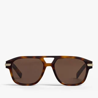 Flare Acetate Sunglasses, CLASSIC HAVANA + SOLID BROWN, hi-res