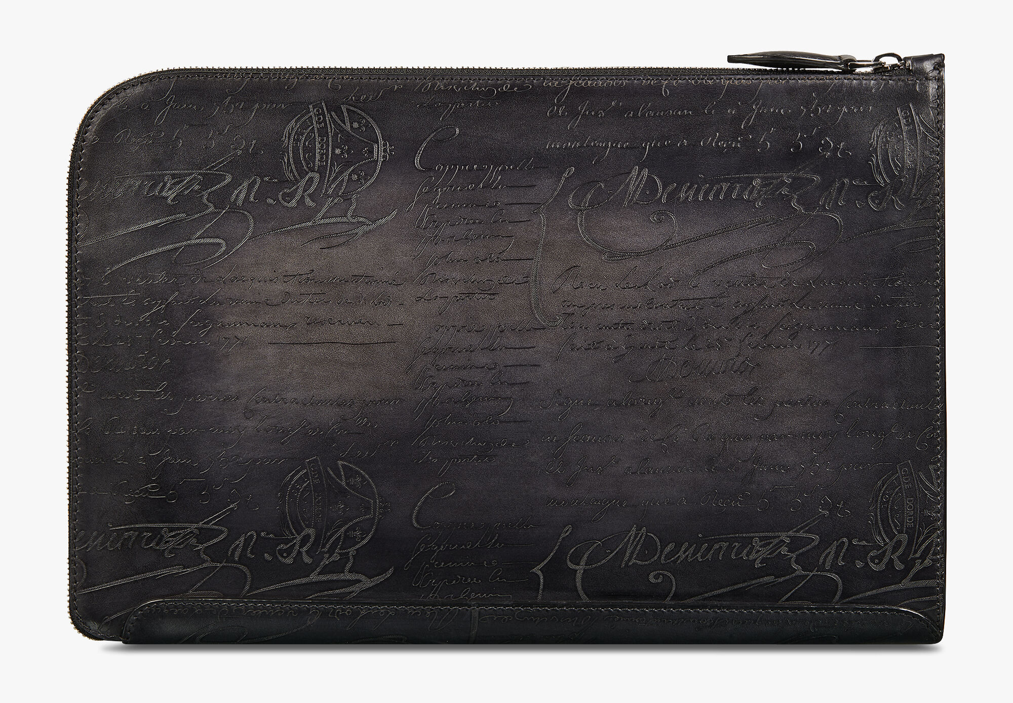Nino TGM Scritto Leather Clutch
