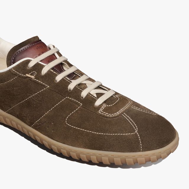 Sneaker Trainer En Suède, KAKI, hi-res 7