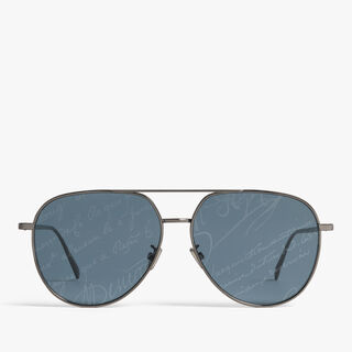 Glint Metal Sunglasses, BLACK GOLD + BROWN SCRITTO, hi-res