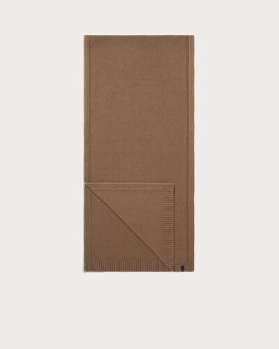 皮革编织围巾, Walnut, hi-res