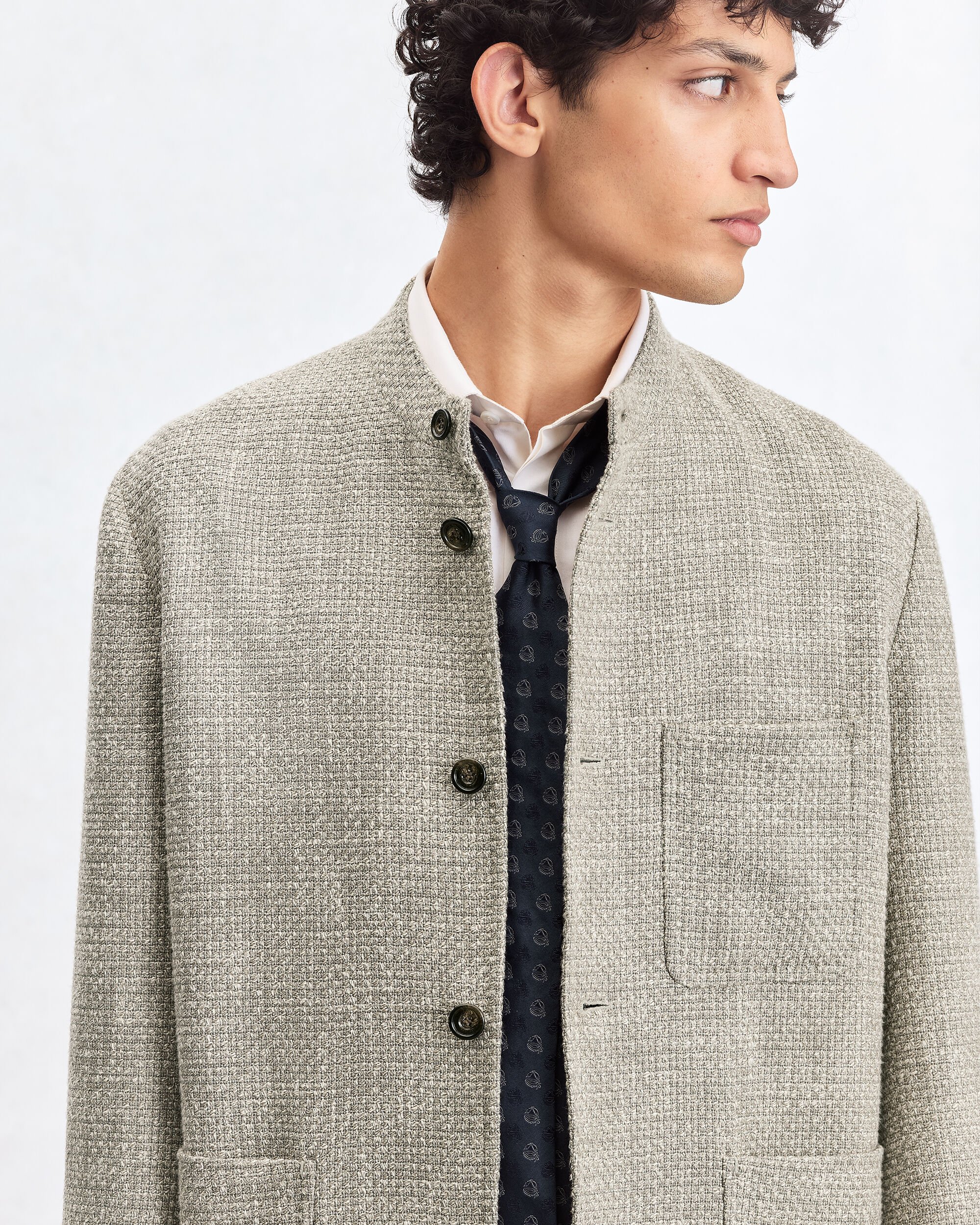 Light Tweed Foresti&egrave;re Jacket, Beige Melange, hi-res