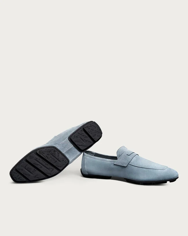 Lorenzo Drive Loafer, Stone Denim, hi-res