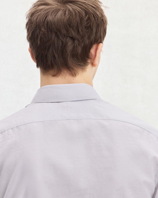 Andy Scritto Pattern Shirt, Icy Grey, hi-res