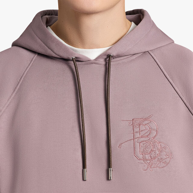 Embroidered Logo Hoodie, LILAC POWDER, hi-res 5