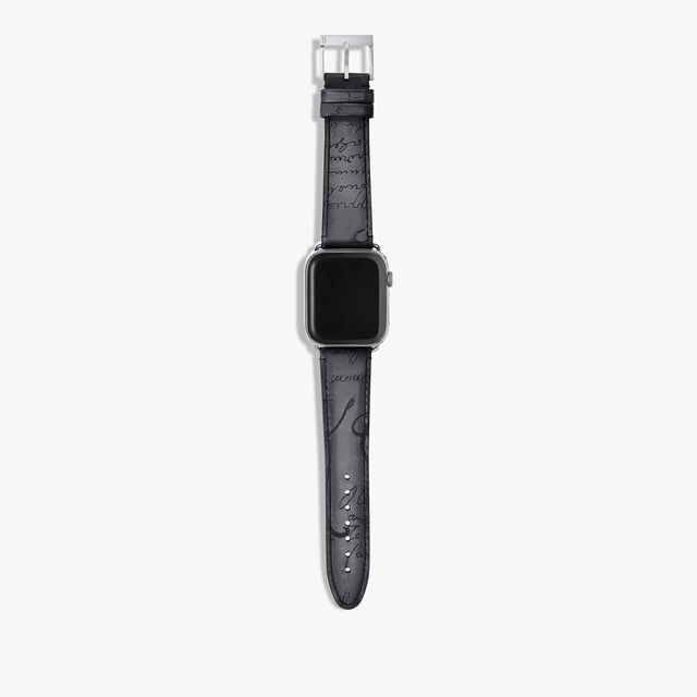 Apple Watch Bracelet Scritto Leather, LIGHT ALUMINIO, hi-res 2