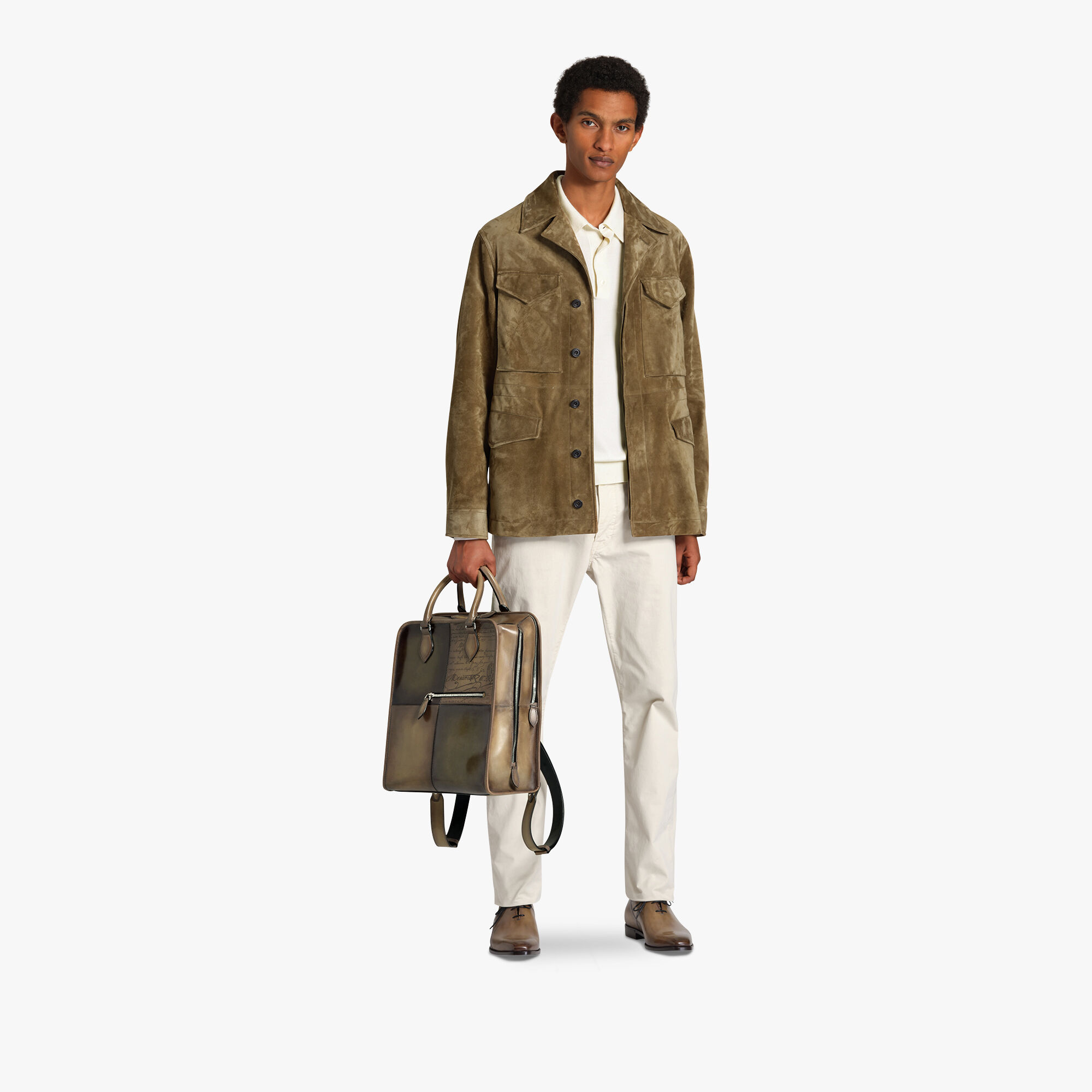 Berluti suede field store jacket