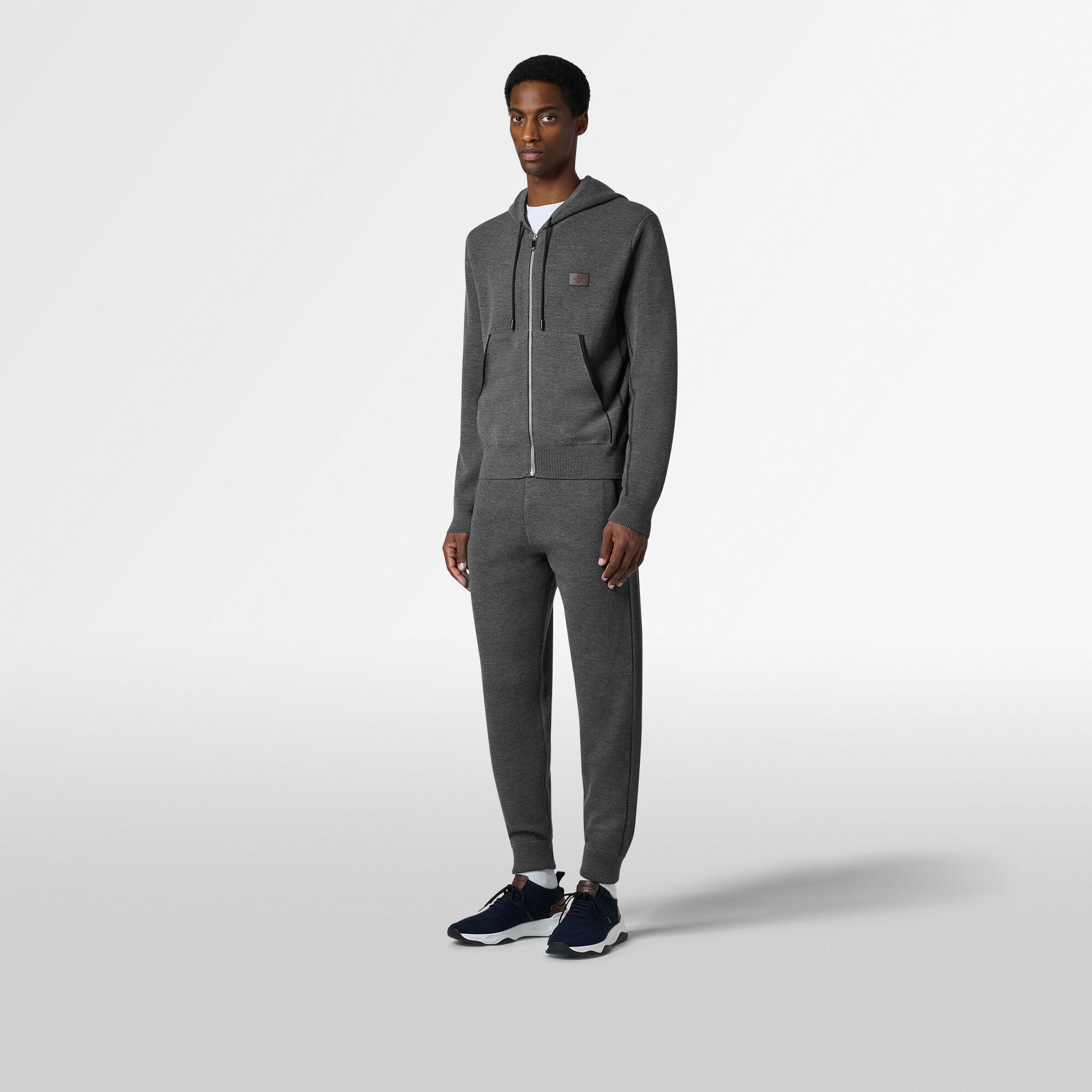 Berluti シャドウ ジップアップ パーカー_Navy シャドウ ジップアップ パーカー | ベルルッティ JP