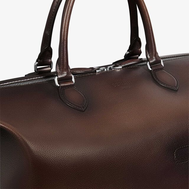 Sac De Voyage Toujours Soft Zipped Bag En Cuir, SOFT BROWN, hi-res 5