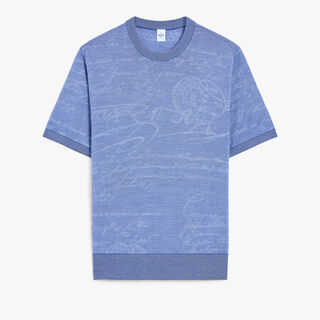 Light Scritto Wool Short Sleeves Crewneck Light Scritto Wool Short Sleeves Crewneck