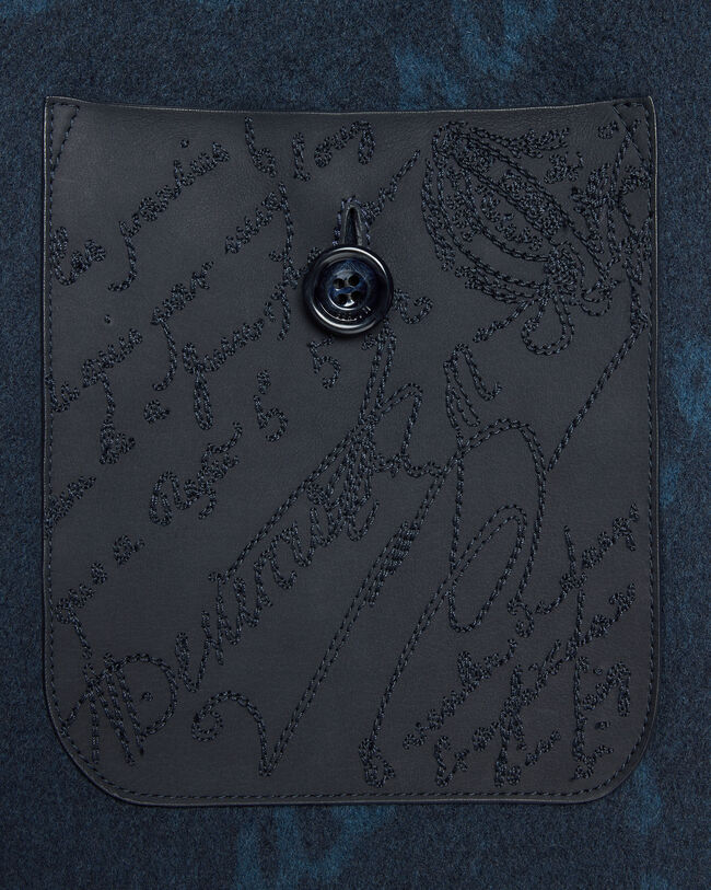 Double Face Foresti&egrave;re Jacket, Nile Blue & Internal Giant Scri, hi-res