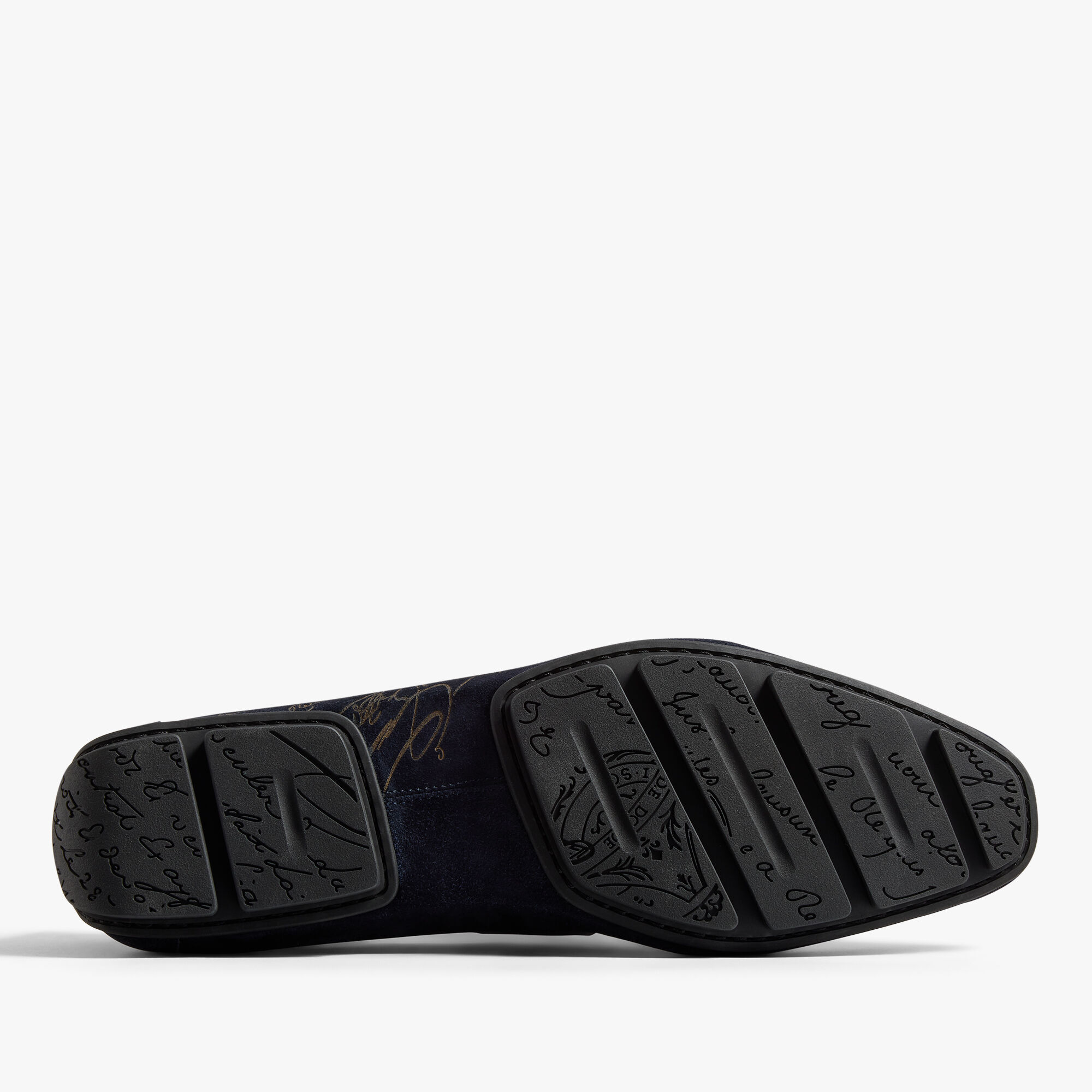 Lorenzo Drive Scritto Camoscio Leather Loafer, NAVY, hi-res 7