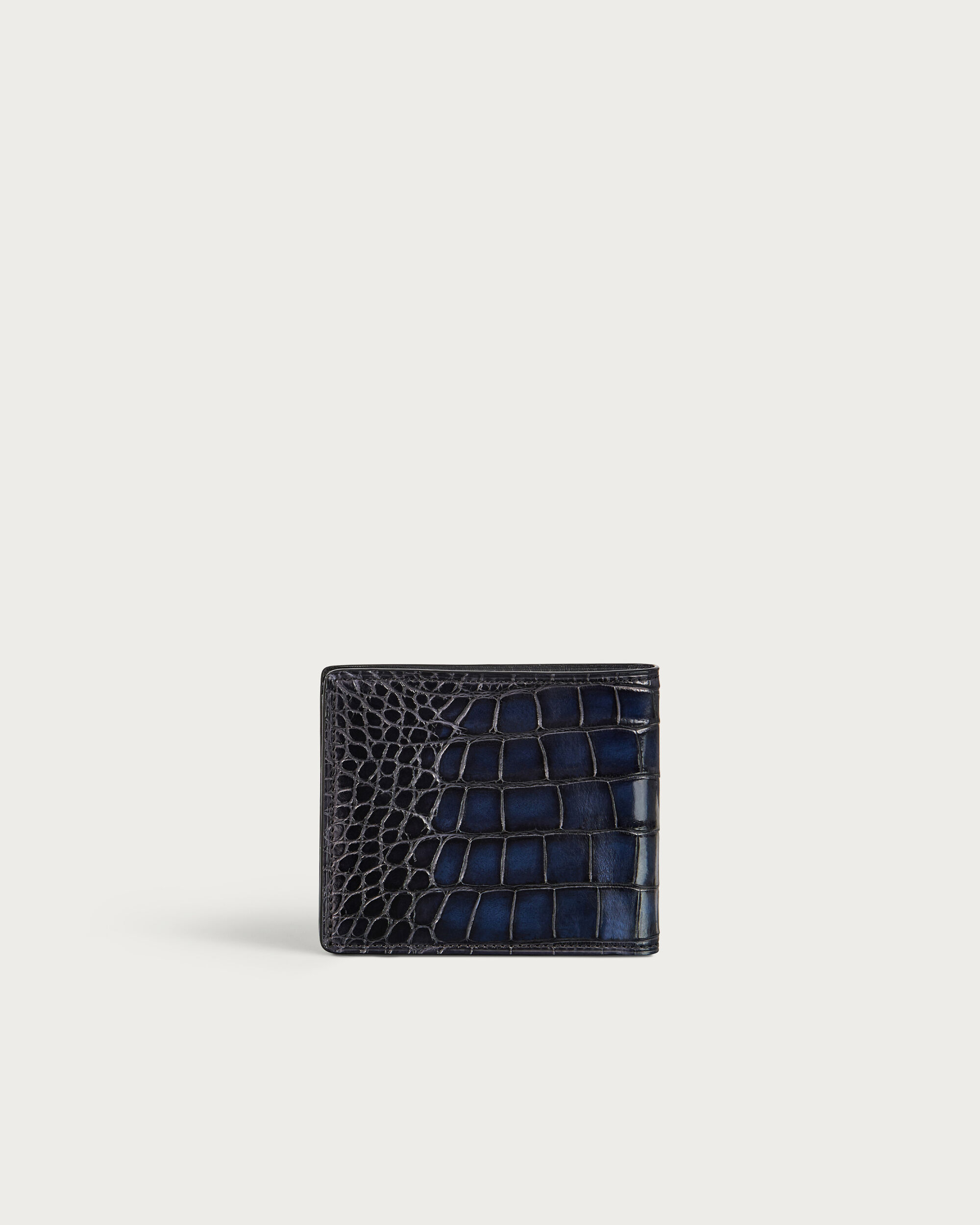 Makore Flap Compact Wallet, Nero Blu, hi-res