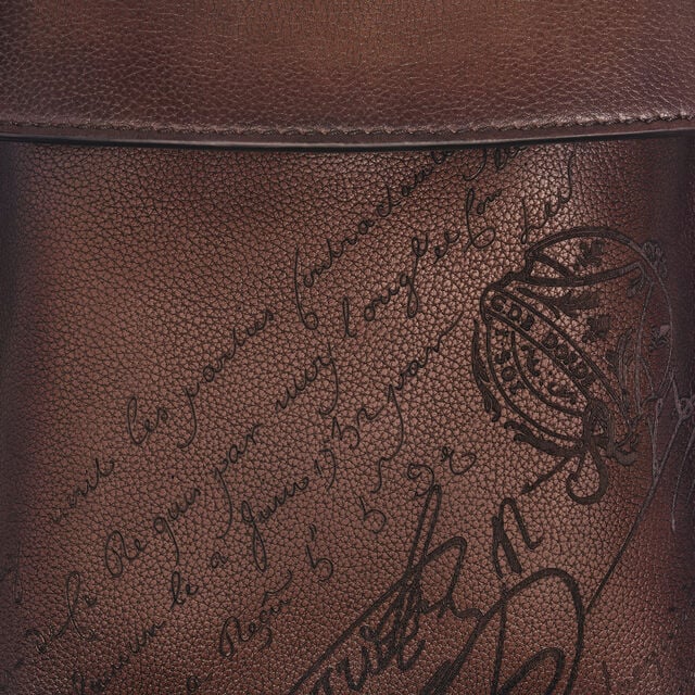 Périple Sling Bag In Scritto Leather, SOFT BROWN, hi-res 8