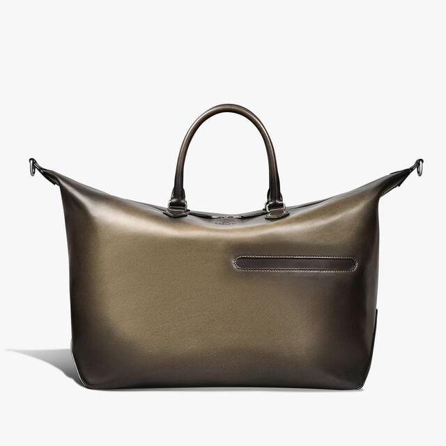Toujours Soft Zipped Bag Leather Travel Bag, NERO LEGNO, hi-res 1