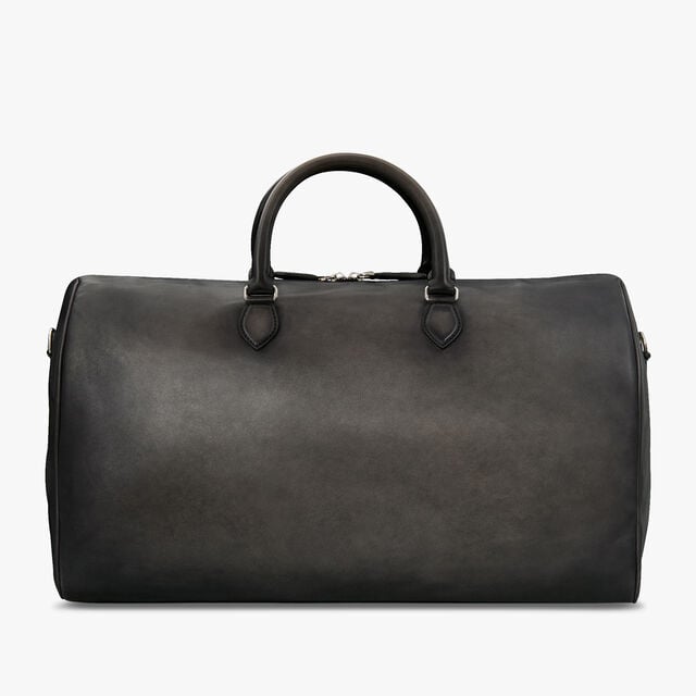Jour Off Medium Leather Travel Bag, NERO GRIGIO, hi-res 3