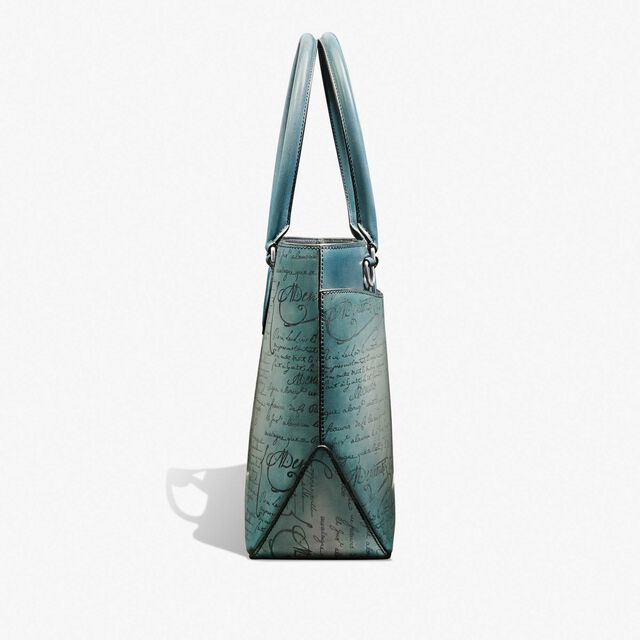 Toujours Mini Gradiant Scritto Leather Tote Bag, STONE DENIM, hi-res 4