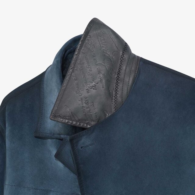 Veste en Suede Effet Patiné, DIM BLUE, hi-res 7
