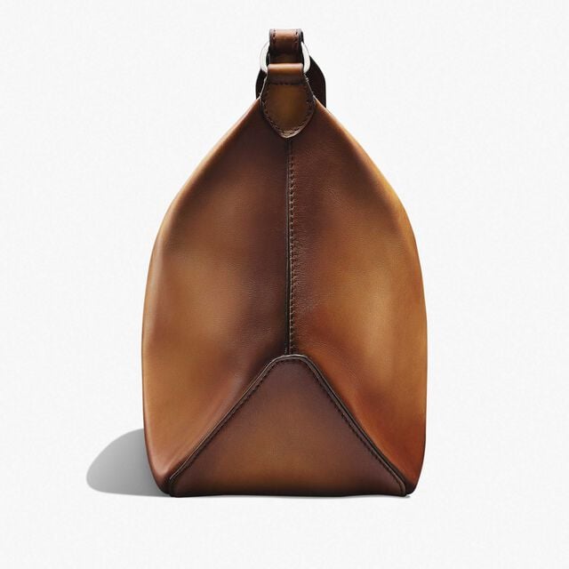 Toujours Soft Zipped Hobo Leather Messenger, ICE GOLD, hi-res 4