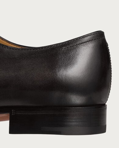 Alessandro Galet Calf Leather Oxford, Nero Grigio, hi-res