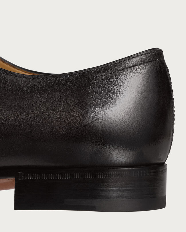 Alessandro Galet Calf Leather Oxford, Nero Grigio, hi-res